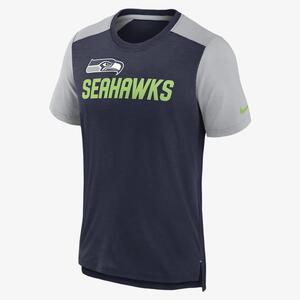 Nike Color Block Team Name (NFL Seattle Seahawks) Men&#039;s T-Shirt NKZG26K78-0YG