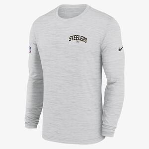 Nike Dri-FIT Velocity Athletic Stack (NFL Pittsburgh Steelers) Men&#039;s Long-Sleeve T-Shirt NS1610A7L-62Y