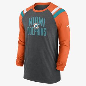 Nike Athletic Fashion (NFL Miami Dolphins) Men&#039;s Long-Sleeve T-Shirt NKZKFB239P-0YP