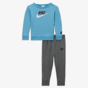 Nike &quot;Let&#039;s Be Real&quot; Crew and Pants Set Baby (12-24M) Set 66K514-GEH