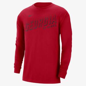 Georgia Men&#039;s Nike College Long-Sleeve Max90 T-Shirt FD4822-657