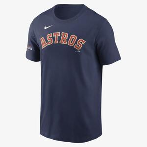 Nike 2022 World Series Champions Gold Wordmark (MLB Houston Astros) Men&#039;s T-Shirt N19944BHUS-MWH