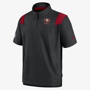 Nike Sideline Coach Lockup (NFL San Francisco 49ers) Men&#039;s Short-Sleeve Jacket NS15048Y73-63Q