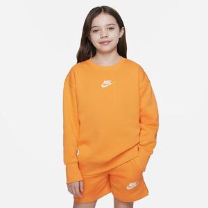 Nike Sportswear Club Fleece Big Kids&#039; (Girls&#039;) Crew Sweatshirt DD7473-836