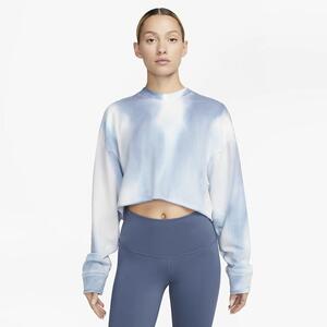 Nike Yoga Luxe Women&#039;s Cropped Crew-Neck Fleece Sweatshirt DV9185-437