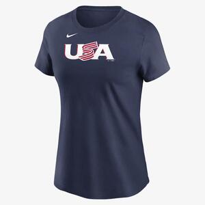 USA Baseball 2023 World Baseball Classic (Mike Trout) Women&#039;s T-Shirt NKAF44BW3U-2S9