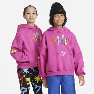 Nike Sportswear A.I.R. Icon Fleece Big Kids&#039; Oversized Pullover Hoodie DX5032-623