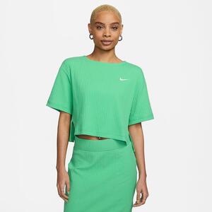 Nike Sportswear Women&#039;s Ribbed Jersey Short-Sleeve Top DV7870-363