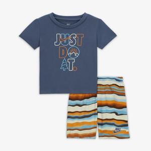Nike Sportswear &quot;Leave No Trace&quot; Printed Shorts Set Baby 2-Piece Set 66K856-E69