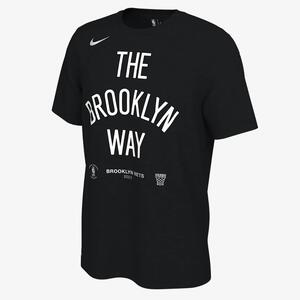 Brooklyn Nets Men&#039;s Nike NBA Playoff Mantra 2023 T-Shirt FZ5636-010
