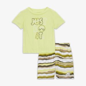 Nike Sportswear &quot;Leave No Trace&quot; Printed Shorts Set Baby 2-Piece Set 66K856-E8Z