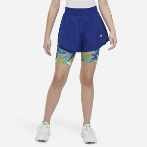 Nike One Big Kids&#039; (Girls&#039;) High-Waisted Woven Running Shorts FB1089-455