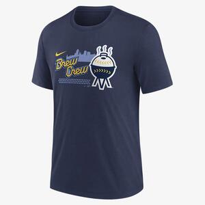 Nike City Connect (MLB Milwaukee Brewers) Men&#039;s T-Shirt NJFD44BMZB-QHA