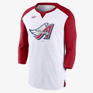 Nike Rewind Colors (MLB California Angels) Men&#039;s 3/4-Sleeve T-Shirt NKGN061NA93-0RA