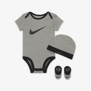 Nike Baby (6-12M) Bodysuit, Hat and Booties Box Set MN0072-G0E