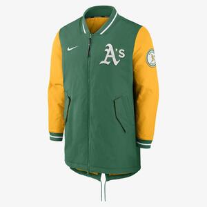 Nike Dugout (MLB Oakland Athletics) Men&#039;s Full-Zip Jacket NAC7990HFZ-0BT
