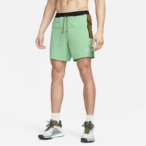 Nike Trail Second Sunrise Men&#039;s Dri-FIT 7&quot; Brief-Lined Running Shorts FB4194-363