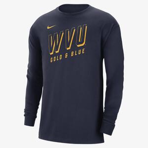 West Virginia Men&#039;s Nike College Long-Sleeve Max90 T-Shirt FD4848-419