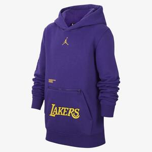 Los Angeles Lakers Courtside Statement Edition Big Kids&#039; Jordan NBA Fleece Pullover Hoodie 9YHDCTLAK-LAL