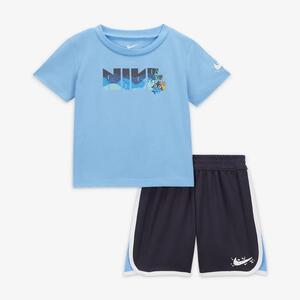 Nike Sportswear Coral Reef Mesh Shorts Set Baby 2-Piece Set 66K958-P6G