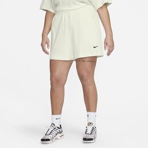 Nike Sportswear Women&#039;s High-Waisted Ribbed Jersey Shorts (Plus Size) FB3209-133