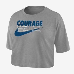 North Carolina Courage Women&#039;s Nike Dri-FIT Soccer Cropped T-Shirt W118406861-NCC