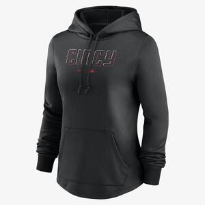 Nike Therma City Connect Pregame (MLB Cincinnati Reds) Women&#039;s Pullover Hoodie NACV00ARED-8X7