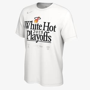 Miami Heat Men&#039;s Nike NBA Playoff Mantra 2023 T-Shirt FZ5663-100