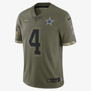 NFL Dallas Cowboys Salute to Service (Dak Prescott) Men&#039;s Limited Football Jersey 36NMSTSVF39-A4A