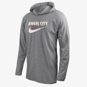 Angel City FC Men&#039;s Nike Soccer Long-Sleeve Hooded T-Shirt M121736333-ANG