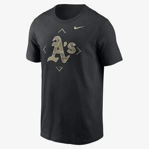 Oakland Athletics Camo Logo Men&#039;s Nike MLB T-Shirt N19900AFZ-9BY