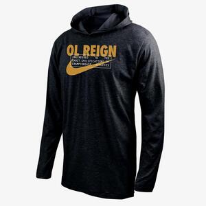OL Reign Men&#039;s Nike Soccer Long-Sleeve Hooded T-Shirt M121736333-OLR
