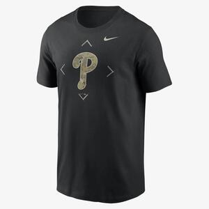 Philadelphia Phillies Camo Logo Men&#039;s Nike MLB T-Shirt N19900APP-9BY