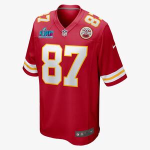 NFL Kansas City Chiefs Super Bowl LVII (Travis Kelce) Men&#039;s Game Football Jersey 67NMKCGHF7G-YU8