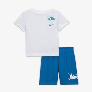 Nike Sportswear Coral Reef Jersey Tee and Shorts Set Baby 2-Piece Set 66K959-BE1