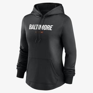 Nike Therma City Connect Pregame (MLB Baltimore Orioles) Women&#039;s Pullover Hoodie NACV00AOLE-8X7