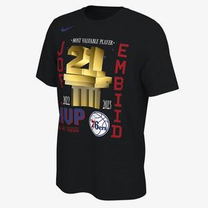 Joel Embiid Philadelphia 76ers 2023 MVP Men&#039;s Nike NBA T-Shirt 00038604X-PS5