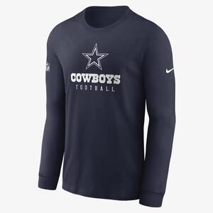 Nike Dri-FIT Sideline Team (NFL Dallas Cowboys) Men&#039;s Long-Sleeve T-Shirt 00LX41S7RD-0BI