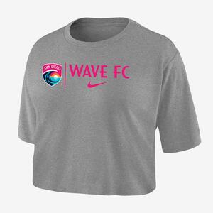 San Diego Wave Women&#039;s Nike Dri-FIT Soccer Cropped T-Shirt W118406403-SDW