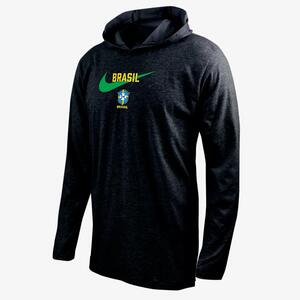 Brazil Men&#039;s Nike Soccer Long-Sleeve Hooded T-Shirt M121736565-CBF