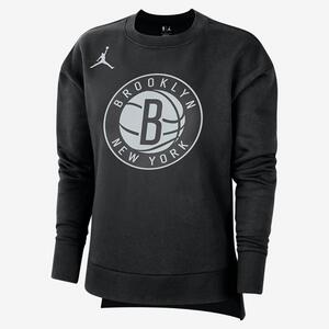Brooklyn Nets Courtside Statement Edition Women&#039;s Jordan NBA Crew-Neck Fleece Sweatshirt DO0192-010