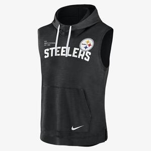 Nike Athletic (NFL Pittsburgh Steelers) Men&#039;s Sleeveless Pullover Hoodie 00BW10DU7L-06Q