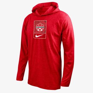 Canada Men&#039;s Nike Soccer Long-Sleeve Hooded T-Shirt M121736255-CAN
