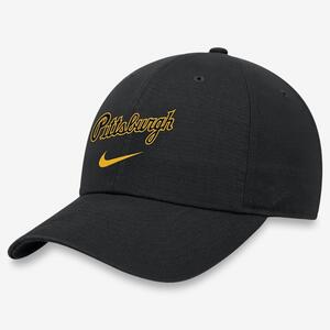 Pittsburgh Pirates Heritage86 Wordmark Swoosh Men&#039;s Nike MLB Adjustable Hat NK1200APTB-WM0