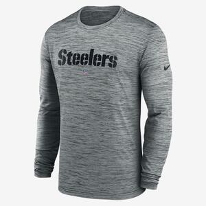 Nike Dri-FIT Sideline Velocity (NFL Pittsburgh Steelers) Men&#039;s Long-Sleeve T-Shirt 00KX06G7L-078