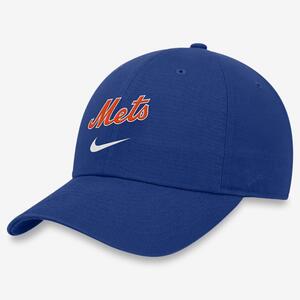 New York Mets Heritage86 Wordmark Swoosh Men&#039;s Nike MLB Adjustable Hat NK124EWNME-WM0