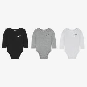 Nike Essentials 3-Pack Long Sleeve Bodysuits Baby Bodysuit Pack 56K734-042