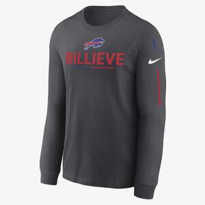 Nike Team Slogan (NFL Buffalo Bills) Men&#039;s Long-Sleeve T-Shirt NKAC06F81-0YK
