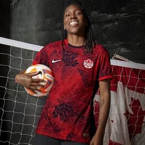 Canada 2023 Stadium Home Women&#039;s Nike Dri-FIT Soccer Jersey P35188495-CAN