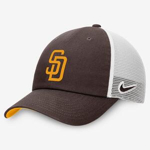 San Diego Padres Heritage86 Men&#039;s Nike MLB Trucker Adjustable Hat NK1807V9PYP-KZ3